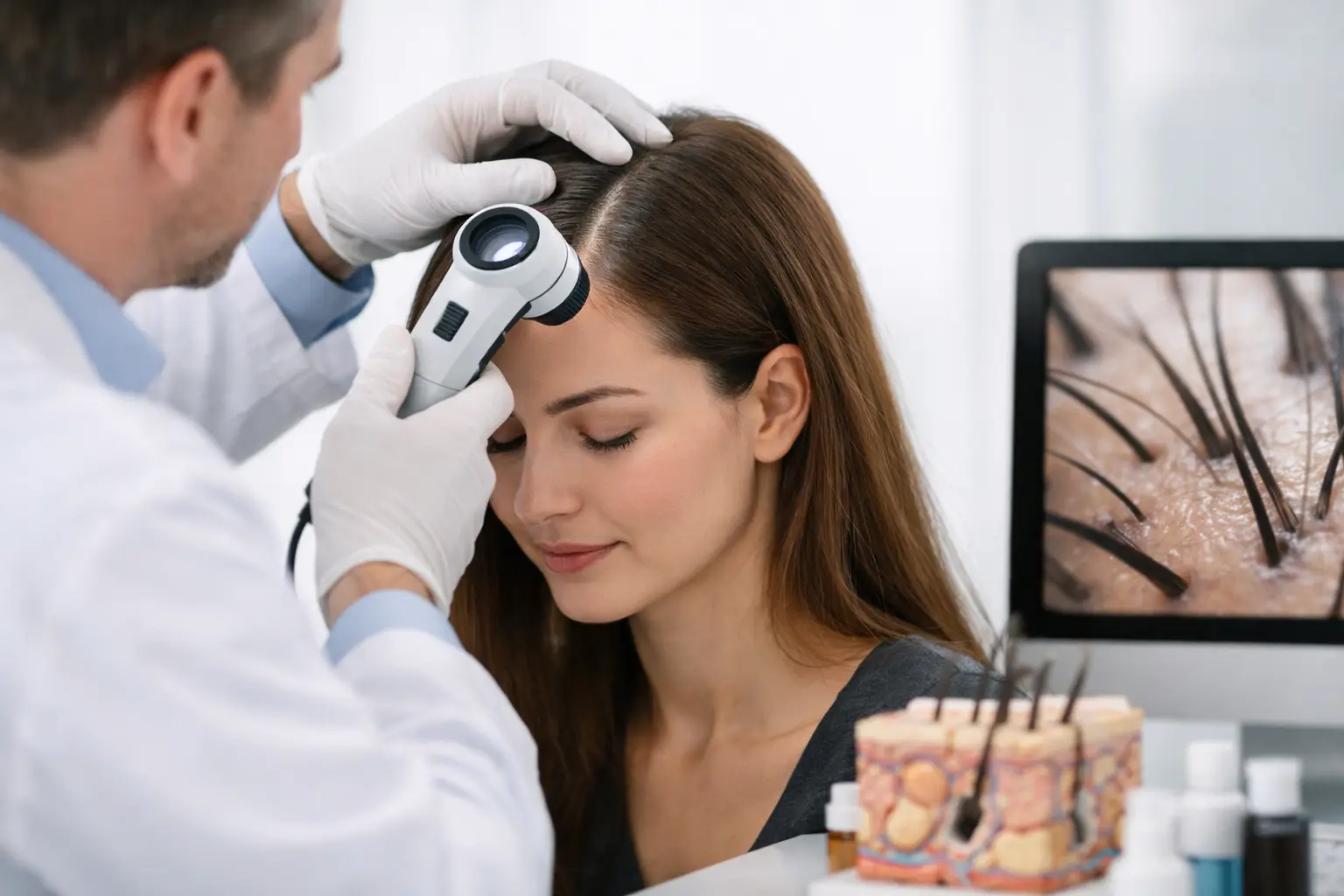 Guía de evaluación capilar dermatológica